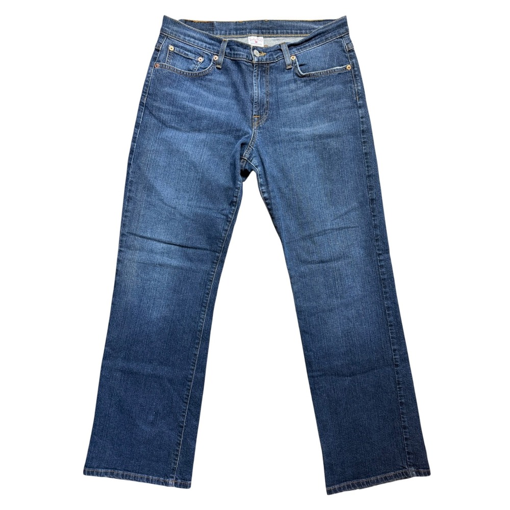 Lucky Brand Dungarees Classic Fit Straight Leg Jeans Blue 10/30 7W10384